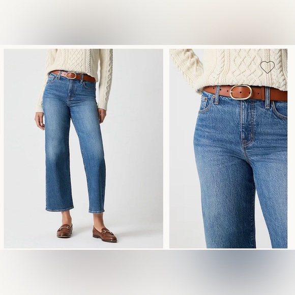 J. Crew Factory Denim - J. Crew Factory Women's Wide Crop Leg Blue Jeans